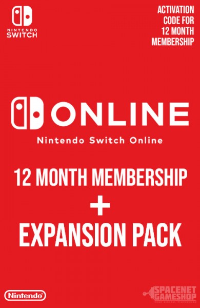 Nintendo Switch Online 12 Month Individual Membership + Expansion Pack eShop-Key [EU]